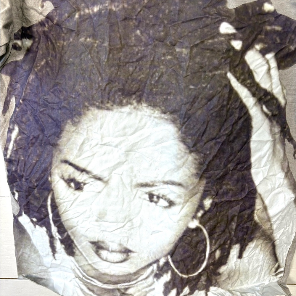 Vintage Lauryn Hill Graphic Tee Distressed 05 Back Patch – Size Small - Picture 2 of 4